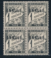 ** TIMBRES TAXE N°5 - Bloc De 4 - Bon Centrage - Signé Mayer - TB - Instructional Courses