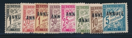 * TIMBRES TAXE N°10, 28/29, 31/33, 37, 40 CI 1 - ANNULE ( Le N°40 **) - TB - Cours D'Instruction