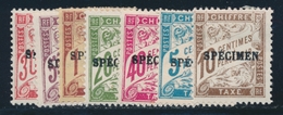 * TIMBRES TAXE N°28 CI1, 29 CI2, 31 CI2, 33 CI2, 35 CI1, 37 CI2, 40 CI2 - 7 Val - TB - Cursussen