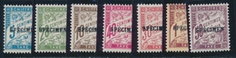 ** TIMBRES TAXE N°28/29, 31, 33, 35, 37, 40 CI2 - Specimen - TB - Instructional Courses