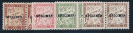 * TIMBRES TAXE N°29 CI2, 31, 33, 40 Dt Variété Sans Accent S/SPECIMEN - TB - Instructional Courses