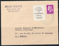 L N°5 - Libourne - Obl Grd Cachet Bleu - 27/5/1968 - TB - Altri & Non Classificati