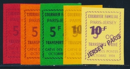 ** Mau N°36/38B (x 5 Valeurs) - Sf N°38A - PARIS JERSEY - TB - Sonstige & Ohne Zuordnung