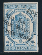 O N°2 - 2c Bleu - TB/SUP - Zeitungsmarken (Streifbänder)