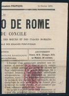 F N°9 - 2c Rose - Qques Rousseurs - Zeitungsmarken (Streifbänder)