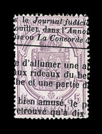O N°10 - 5c Lilas - Certif. JF Brun - TB - Zeitungsmarken (Streifbänder)