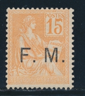 ** N°1 - 15c Orange - TB - Military Postage Stamps