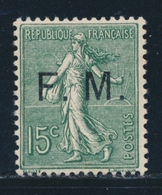 ** N°3 - 15c Vert - TB - Sellos De Franquicias Militares