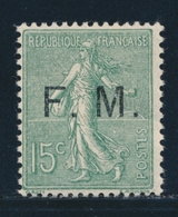 ** N°3 - 15c Vert Olive - TB - Military Postage Stamps