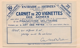 ** Mau N°246B - Carnet Infanterie - Série N°1 - TB - Timbres De Franchise Militaire