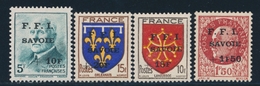 ** Chambéry - N°1/2, 4/5c - 4 Valeurs - TB - Bevrijding