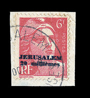 F POSTES JERUSALEM  N°3 - Obl. Grd Cachet - Mèches Reliées - TB - Guerre (timbres De)