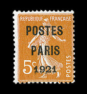 ** N°27 - 5c Orange - Rare - TB - 1893-1947