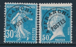 * N°60, 68 - 30c Bleu Et 50c Bleu Pasteur - TB - 1893-1947