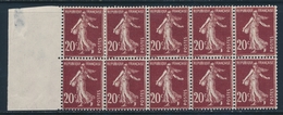 ** N°13 - Bloc De 10 - Grd BDF Gauche - TB - Coil Stamps