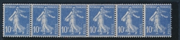 ** N°31 - 10c Semeuse - Qques Adhérences Couleur Au Verso - Sinon TB - Coil Stamps