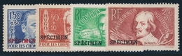 (*) N°32/35 - Série Chômeurs - TB - Specimen