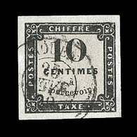 O N°1 - 10c Noir - Belle Oblit. ROUEN - TB - 1859-1959 Postfris