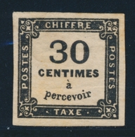 * N°6 - 30c Noir - Rousseur - 1859-1959 Mint/hinged