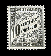 ** N°15 - 10c Noir - TB Centrage - TB - 1859-1959 Nuevos