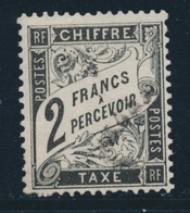 O N°23 - 2F Noir - Signé Calves  -TB - 1859-1959 Mint/hinged