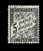 O N°24 - 5F Noir - Signé Calves - TB - 1859-1959 Postfris