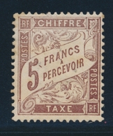 * N°27 - 5F Marron - Qques Rousseurs - 1859-1959 Mint/hinged