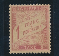 * N°39 - 1F Rose S/paille - Charn. Légère - TB - 1859-1959 Mint/hinged