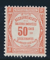 * N°47 - 50c Rouge - Signé JF Brun - TB - 1859-1959 Nuovi