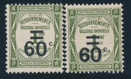 * N°52/52a - TB - 1859-1959 Postfris