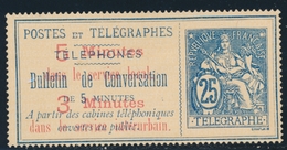 (*) TELEPHONE N°13 - 25c Bleu - TB - Telegraphie Und Telefon