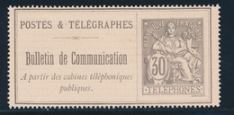 (*) TELEPHONE N°17 - 30c - TB - Télégraphes Et Téléphones