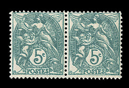 ** N°111c - Paire - Impression Dble - Signé Calves - TB - Unused Stamps