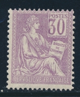 ** N°115a - 30c Violet - Chiffres Déplacés - TB - Unused Stamps
