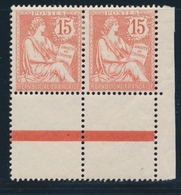 * N°125a - Queue Du "5" Touchant Le Cadre  - Tenant à Normal + Interpanneau - TB - Unused Stamps