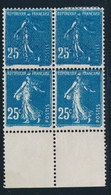 ** N°140 - Bloc De 4 - BDF - Superbe Variété D'Impression S/2 T. - TB - Neufs