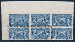 ** N°245d - 1F50 Outremer - Bloc De 6 - Dt 3 Ex ND Accidentel - TB - Unused Stamps