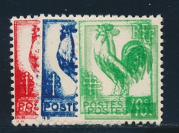** N°630, 632/33 - 3 Valeurs - Dble Impression - TB - Unused Stamps