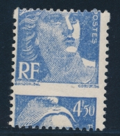 * N°718A - 4F50 Bleu - Piquage à Cheval - TB - Unused Stamps