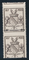 ** N°735 - Paire Vertic. - Piquage à Cheval - TB - Unused Stamps