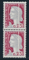 ** N°1263 Paire Verticale - Beau Pli Accordéon Vertical - TB - Unused Stamps