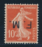 ** FRANCHISE MILITAIRE N°5a - Surch. Renversée - TB - Unused Stamps