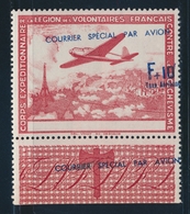 ** LVF N°3 - Carmin Et Bleu - Surch Bleue Très Décalée - Légende En Haut - BDF - TB - Unused Stamps