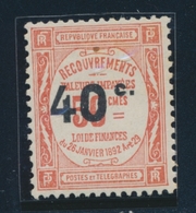 ** TIMBRES TAXE N°50b - Gros "0" De "40" - TB - Unused Stamps