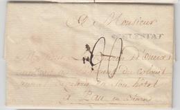LAC SCHLESTAT  - Len N°3 - 8/10/1778 - Pr Pau En Béarn   - B/TB - Storia Postale