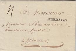 LAC SCHLESTAT  - Len N°3 - 1790 - Pr Colmar - Au Verso Joli Sceau Royal - TB - Storia Postale