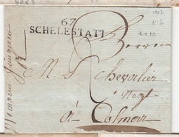 LAC 67 SCHELESTAT - 1807 - Pr Colmar - B/TB - Cartas & Documentos