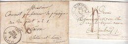 LAC ALTKIRCH - 28 Oct 1831 - T12 + 1 Mars 1846 T13 - 2 Plis - TB - Covers & Documents