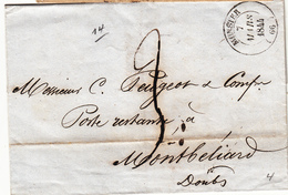 LSC Munster - 7 Mars 1844 - T14 - TB - Lettres & Documents