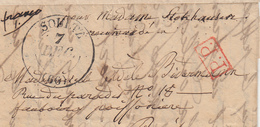 LAC Soultz - 7 Dec (1833) - T13 + PP Rge - B/TB - Briefe U. Dokumente